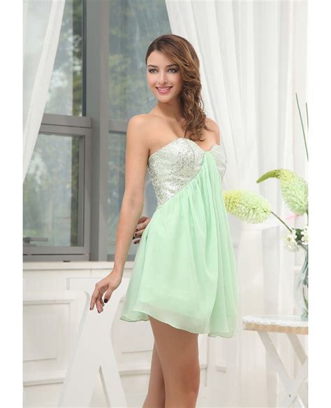 a line sweetheart short chiffon homecoming dress with