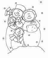 Snowman Family Coloring Pages Christmas Stamps Digi Color Snowmen Dearie Dolls Printable Cute Sin Visit Clipart Colouring Snow Posted Am sketch template