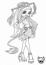 Monster High Coloring Color Pages Comments sketch template