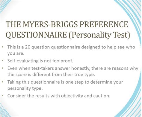 myers briggs personality test   printable printerfriendly