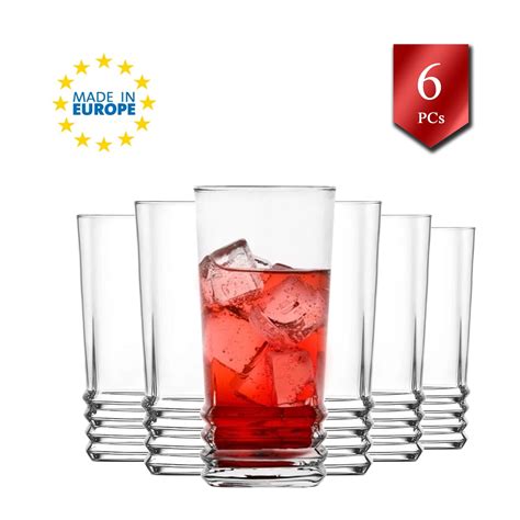 Kitchen Drinking Glass Set Of 6 11 2 Oz Drinking Glasses Tumbler