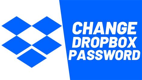 change dropbox password reset dropbox password  android youtube