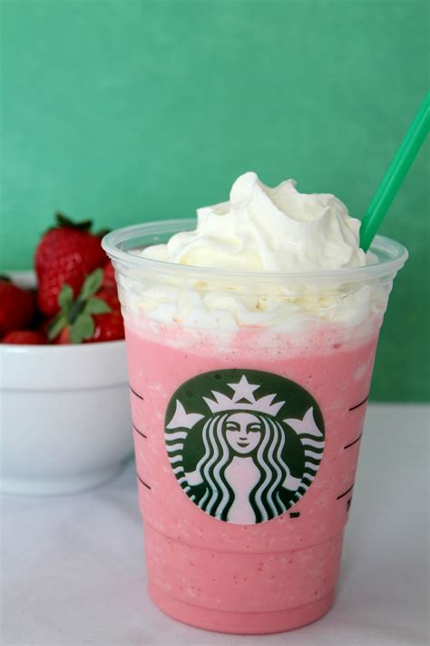 strawberries  cream frappuccino starbucks copycat recipe fun