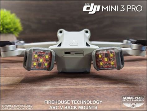 dji mini  pro strobe mounts  firehouse technology arc  flytron  vifly ebay