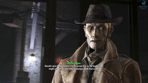 Fallout 4 Far Harbor Nick Valentine And His Brother Dima