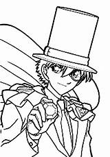 Thief Phantom Kid Coloring Pages Conan Detective Adventure Action Print Getdrawings Getcolorings Button Through sketch template