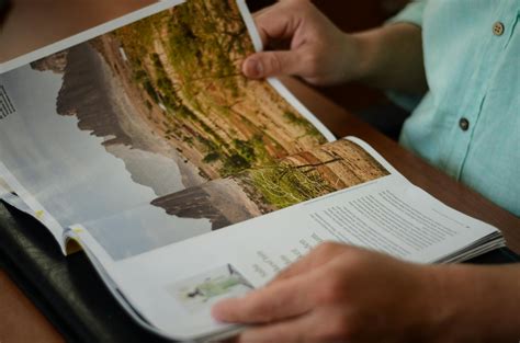 person reading magazine  stock photo