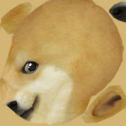 doge roblox png    logo     group  roblox named  doge head large