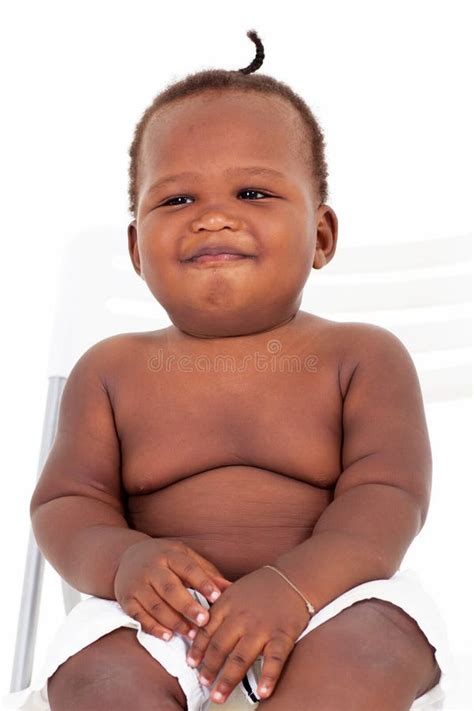 smiling african baby stock image image  fatty background
