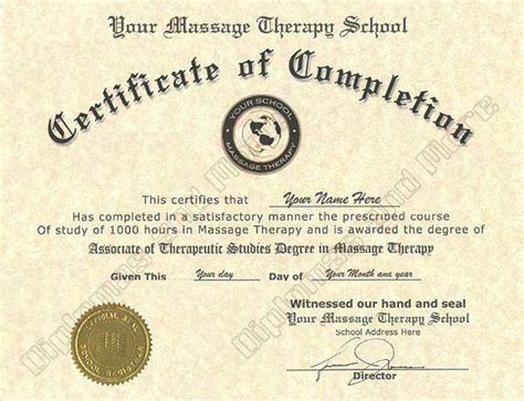 get fake massage therapy certificate online diplomas and