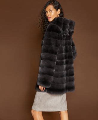 fur vault reversible rabbit fur coat macys rabbit fur coat