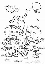 Rugrats Coloring Pages Printable Cartoon Color Cartoons Sheets Kids Book Characters Character Books Coloringpages101 Colorear Para Dibujos Birthday Colouring Girls sketch template