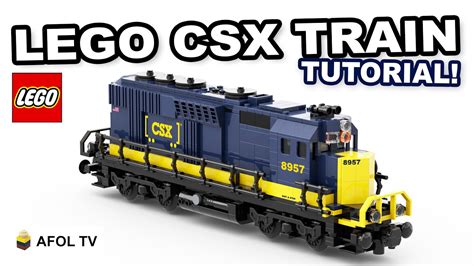 lego csx train engine tutorial instructions   build  lego