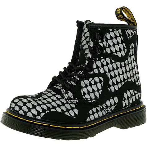 dr martens boys brooklee snake black ankle high fabric boot  walmart canada
