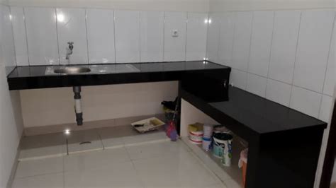 meja dapur granit hitam minimalis mejabrig