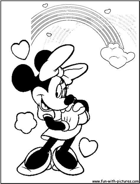 mickey  minnie mouse valentines day coloring pages