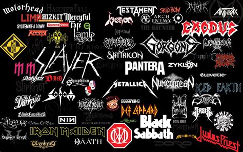 metal band logos metal metal  collage  hd wallpaper wallpaper flare