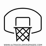 Basquete Coloring Baloncesto Aro Hoop Quadra Ultracoloringpages sketch template