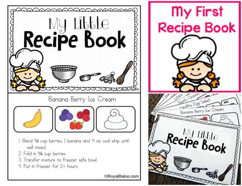 recipe book printable royal baloo kids cookbook recipe