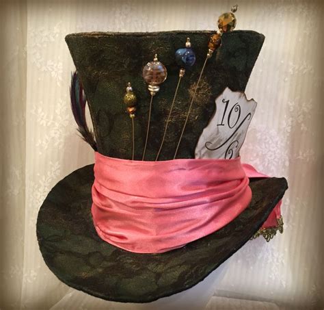 full size tim burton mad hatter hat top hat steampunk alice