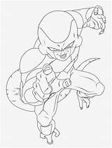 Frieza Goku sketch template
