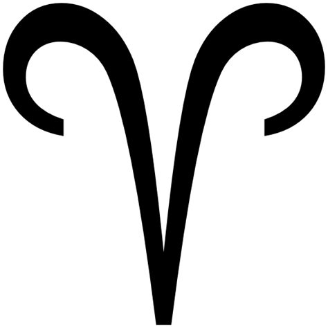 Astrology Aries Zodiac Symbol Sticker