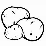 Coloring Pages Potatoes Fruits Vegetables Kiwi Fruit sketch template