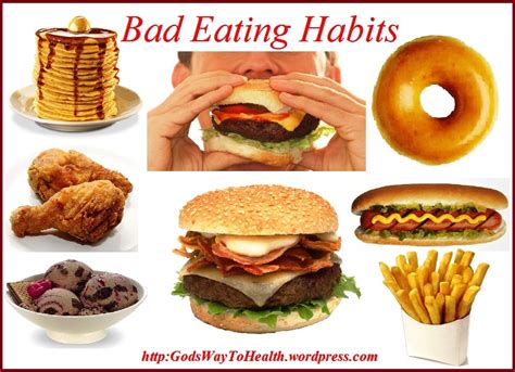 bad eating habits    start gods   health