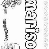 Marisol Coloring Pages Marissa Hellokids Name sketch template