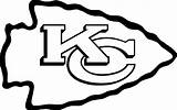 Chiefs Kansas Nfl City Coloring Pages Arrowhead Stencil Logo Svg Football Kids Clipart Logos Kc Printable Vector Clip Color Cheifs sketch template