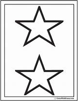 Coloring Pages Stars Star Two Pattern Printable Stacked Print Colorwithfuzzy Large sketch template