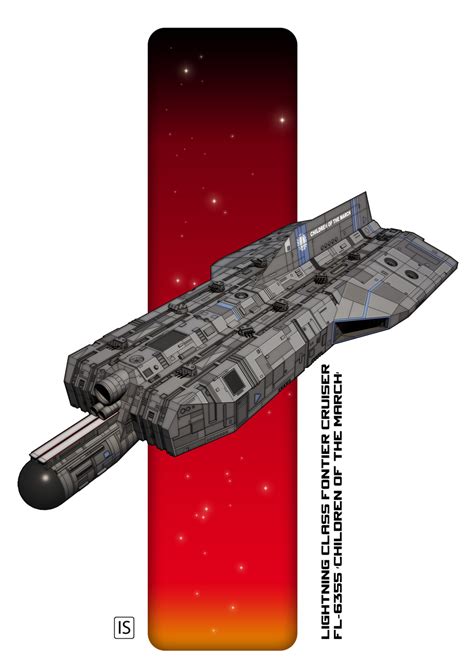 image   sci fi space ship   red  white background