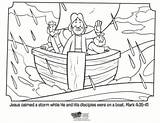 Jesus Storm Coloring Calms Pages Bible Kids Calming Preschool Activities Mark Craft Crafts Activity School Printable Sunday Whatsinthebible Colouring Story sketch template