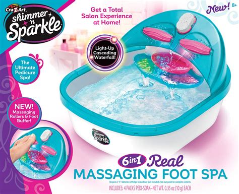 shimmer  sparkle    real massaging foot spa  kids buy