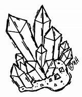 Crystal Rock Collectors Cristales Cliparts Kita sketch template