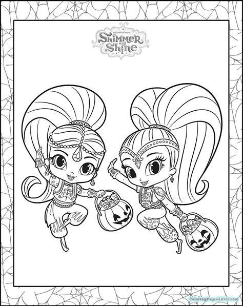 shimmer  shine coloring page beautiful coloring books extraordinary