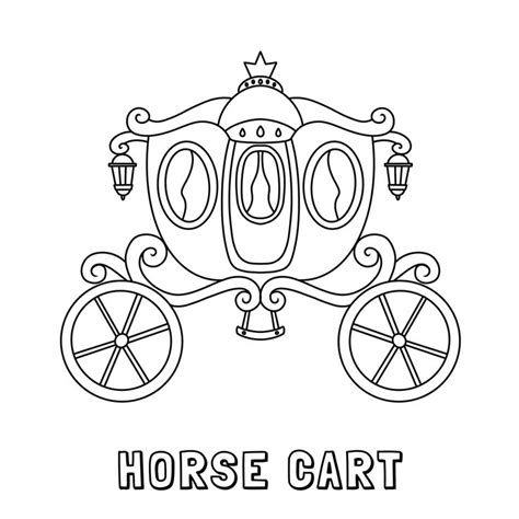elegant horse cart coloring page horse cart elegant horse coloring