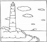 Coloring Pages Lighthouse Printable Sea Kids Lighthouses Colouring House Template Beach Adults Sheets Realistic Print Sheet Stained Glass Clipart Printables sketch template
