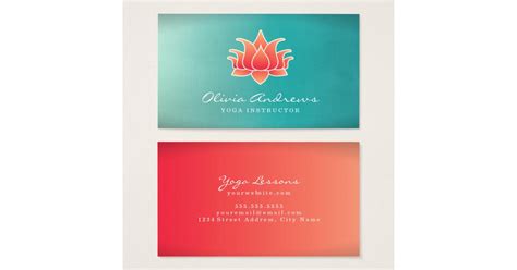 lotus flower business card zazzle
