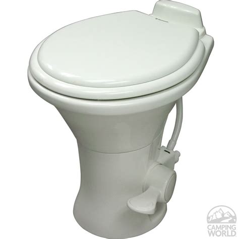 dometic high profile  series gravity discharge toilets white dometic  rv