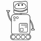 Robot Coloring Robby Pages Colouring Childrens Robbie sketch template