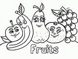 Coloring Fruit Kids Pages Printable sketch template