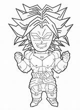 Coloring Broly Ball Dragon Pages Super Chibi Lineart Deviantart Kids Printable Color Saiyajin Anime Greatest Warrior Few Details Characters Getdrawings sketch template