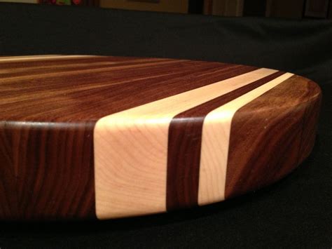 handmade  black walnut cutting board  rock maple