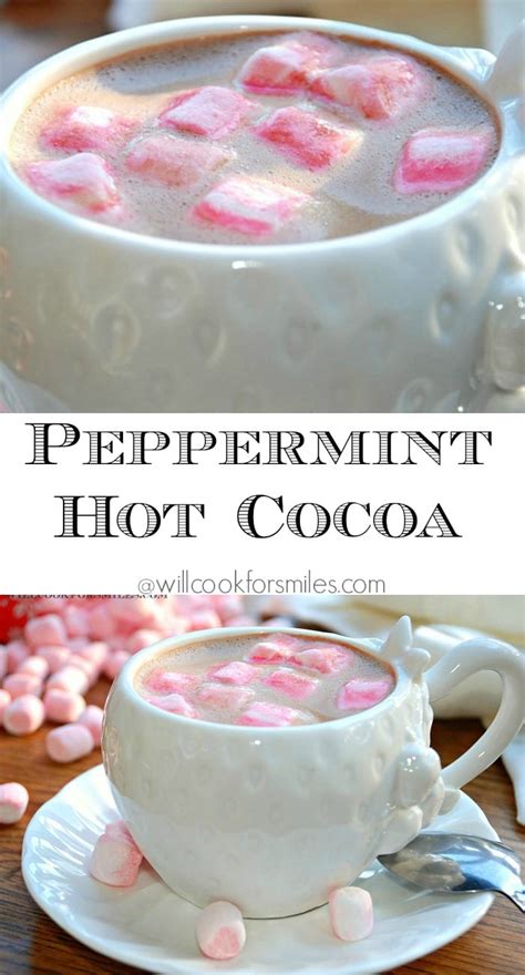 peppermint hot cocoa will cook for smiles