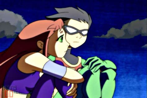 pin on teen titans robin and starfire