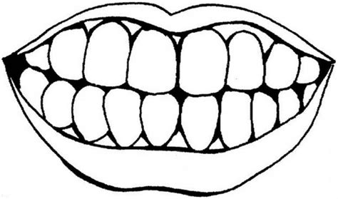 mouth  teeth template