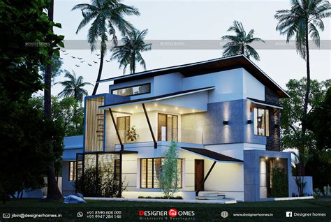 contemporary model house plans kerala model home plans