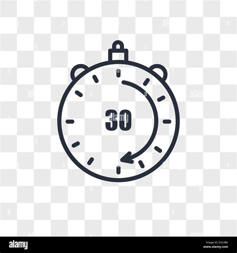 minutes vector icon isolated  transparent background  minutes