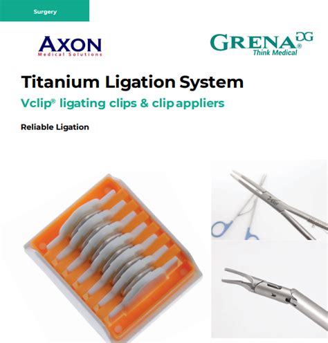 shaped titanium ligation clips grena ligav